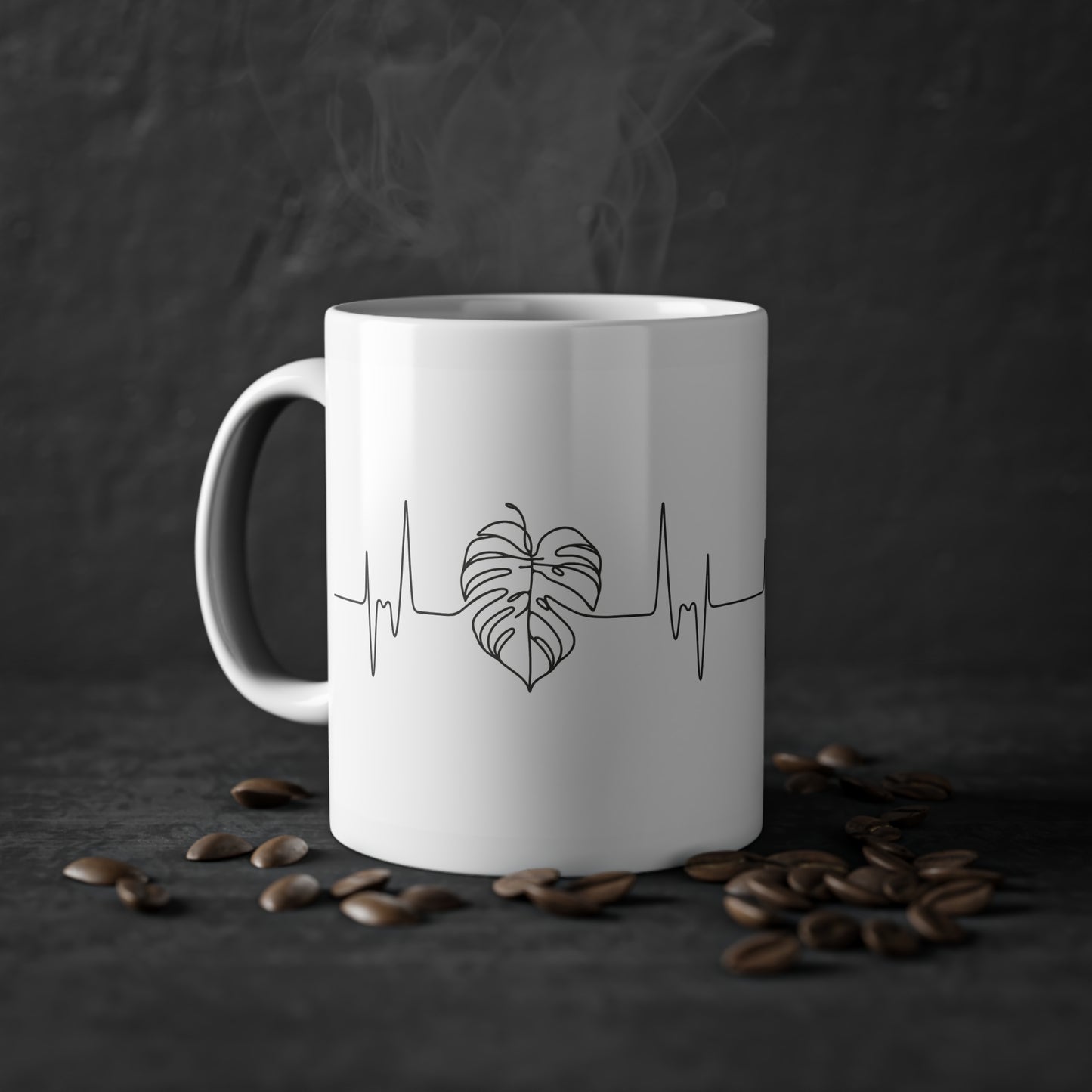 EU - "The Monstera Heartbeat" | Coffee Cup