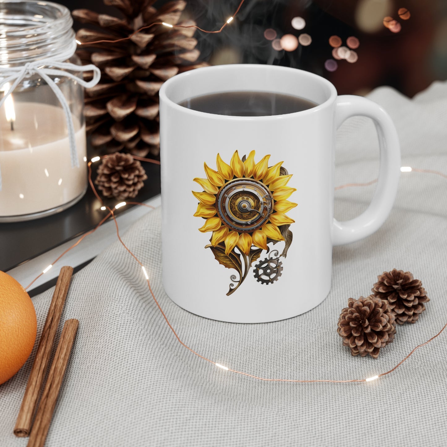 "Mechanical Sunflower" | Coffee Mug