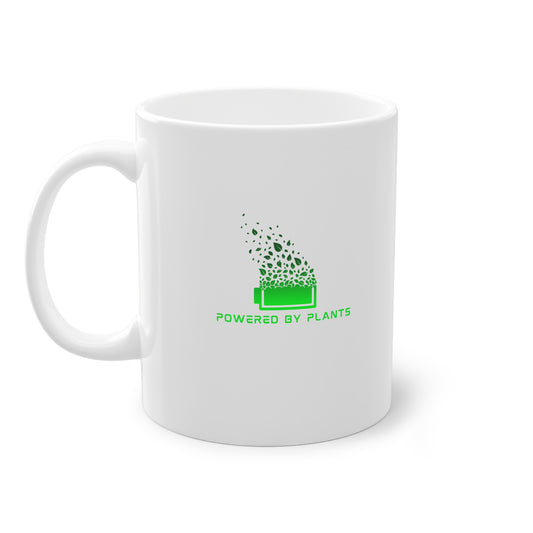 "powered by plants" | Taza de café