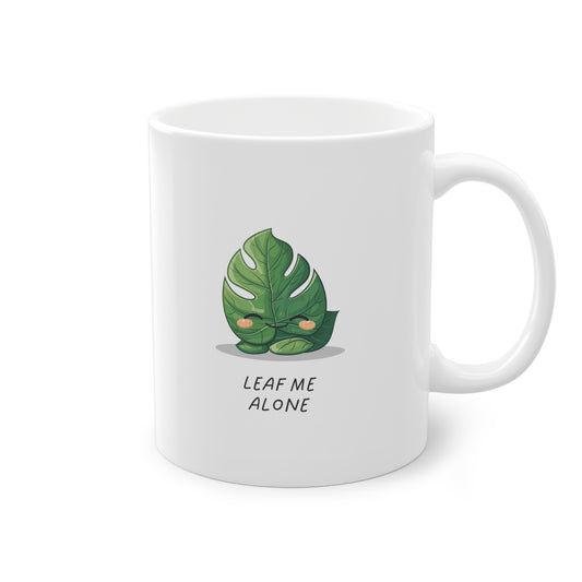 EU - "Leaf me alone" Coffee Cup - Monstera Version