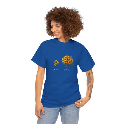 EU - "My plan vs. God's plan" | Sunflowers unisex T-Shirt