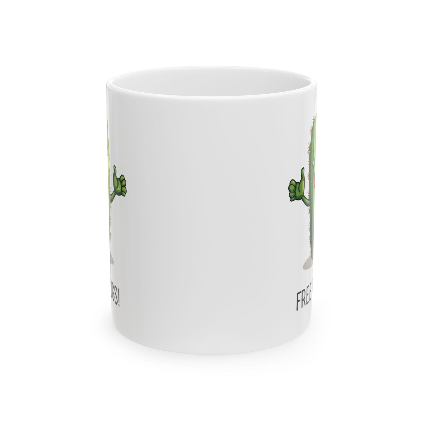 "Free Hugs" Cactus Coffee Mug