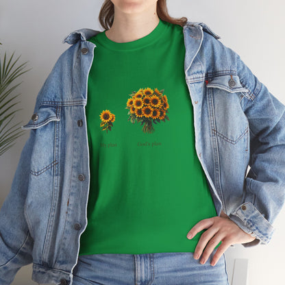 EU - "My plan vs. God's plan" | Sunflowers unisex T-Shirt