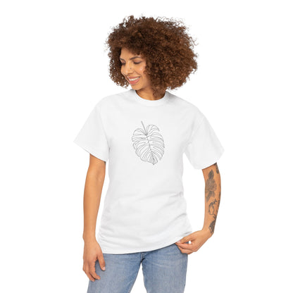 EU - Monstera Line Drawing - "The Continuous Monstera" | unisex T-Shirt