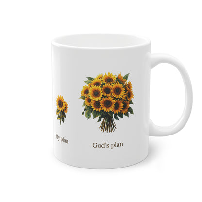 EU - "My plan vs. God's plan" Sunflower Coffee Cup