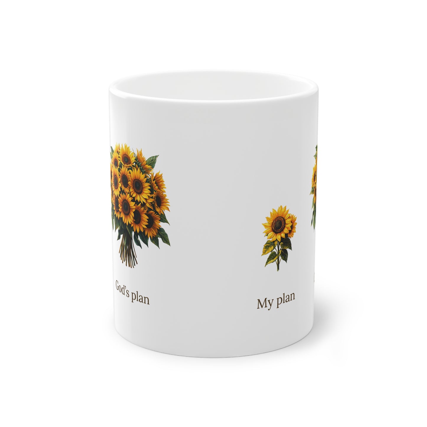 EU - "My plan vs. God's plan" Sunflower Coffee Cup