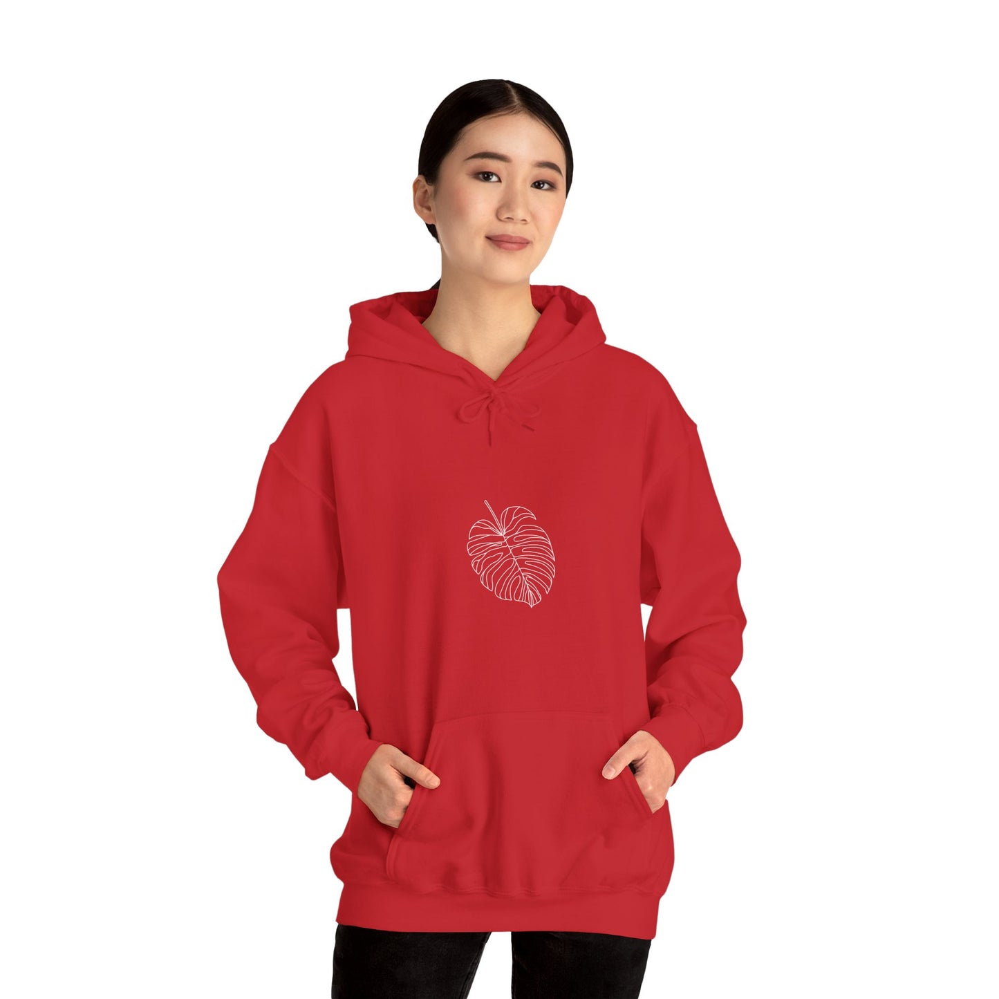 Monstera Line Drawing - "The Continuous Monstera" | unisex Hoodie