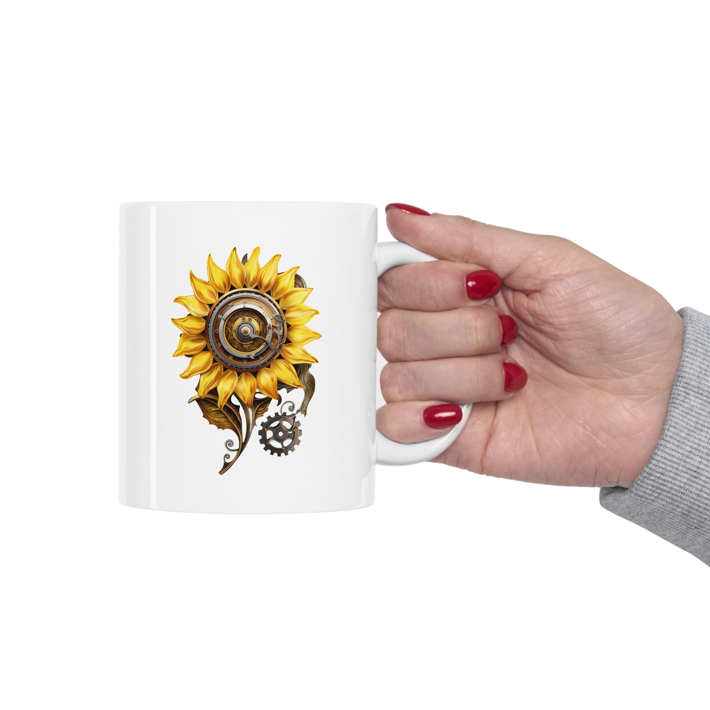 "Mechanical Sunflower" | Coffee Mug