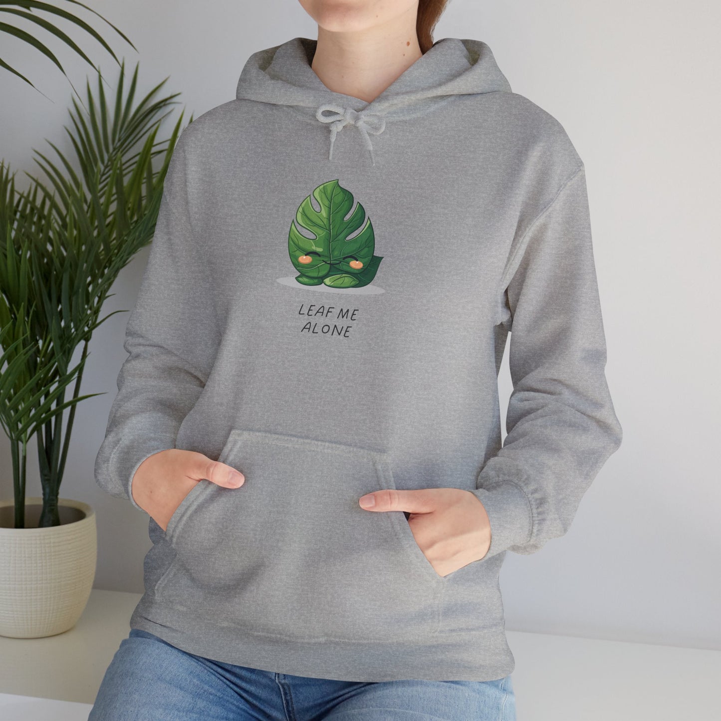 EU - "Leaf me alone" Hoodie - Monstera Version | unisex Hoodie