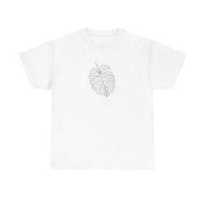 EU - Monstera Line Drawing - "The Continuous Monstera" | unisex T-Shirt