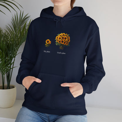 "My plan vs. God's plan" Sunflowers | unisex Hoodie