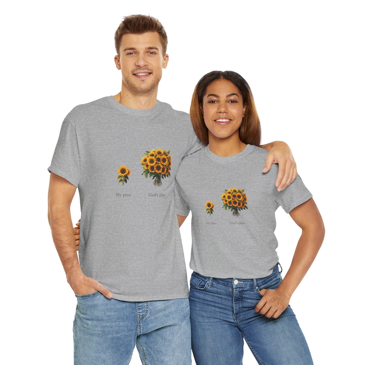 EU - "My plan vs. God's plan" | Sunflowers unisex T-Shirt