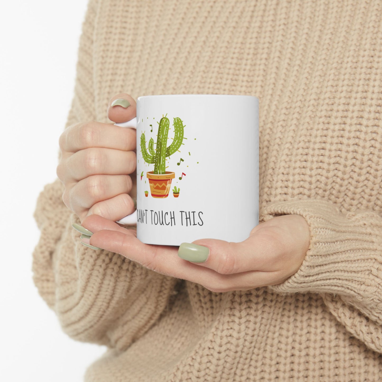 "Can't Touch This" Dancing Cactus Coffee Mug