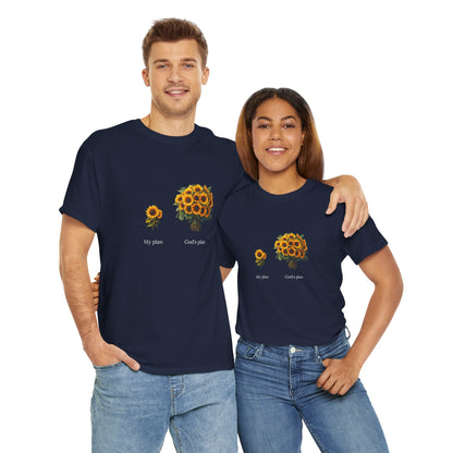 EU - "My plan vs. God's plan" | Sunflowers unisex T-Shirt