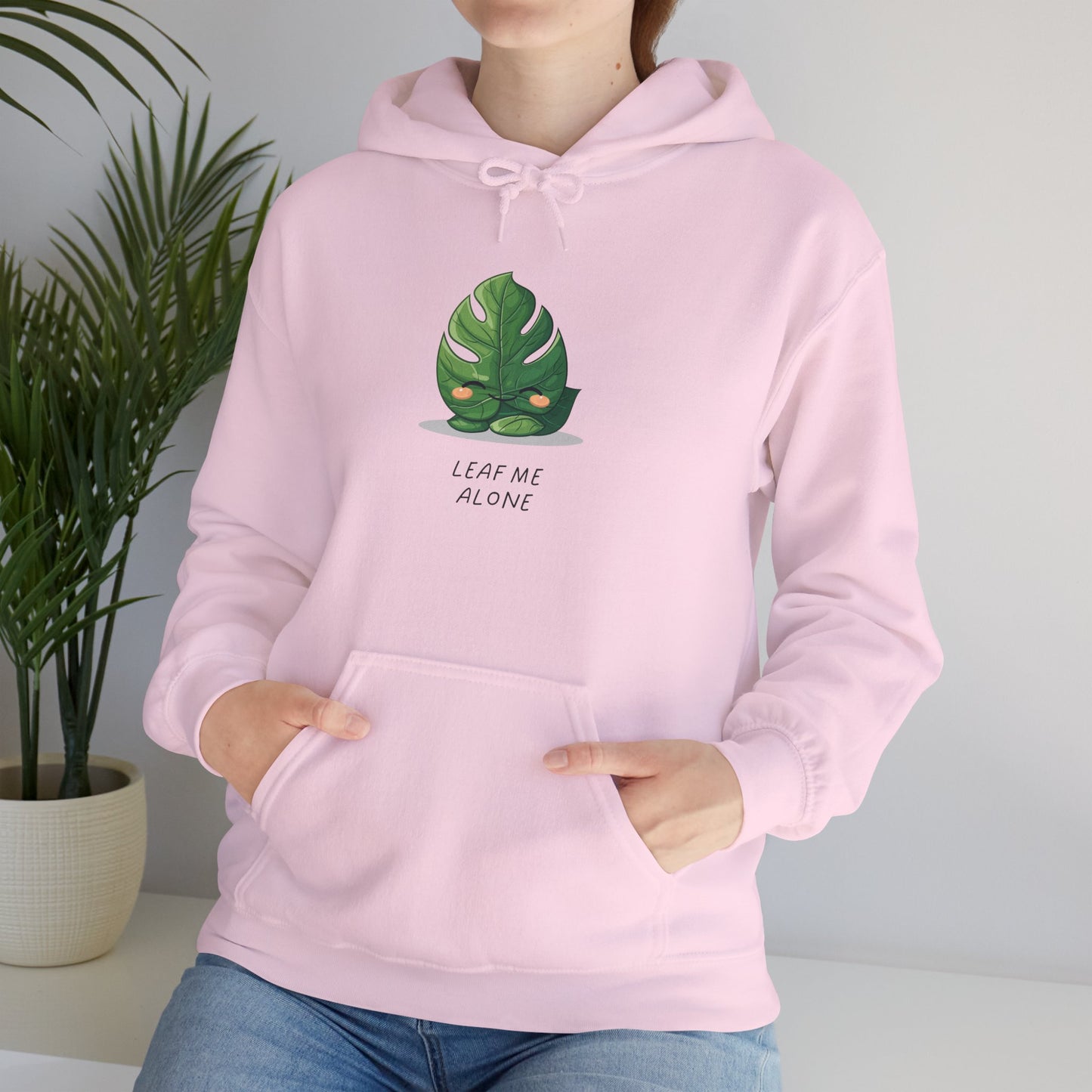 EU - "Leaf me alone" Hoodie - Monstera Version | unisex Hoodie