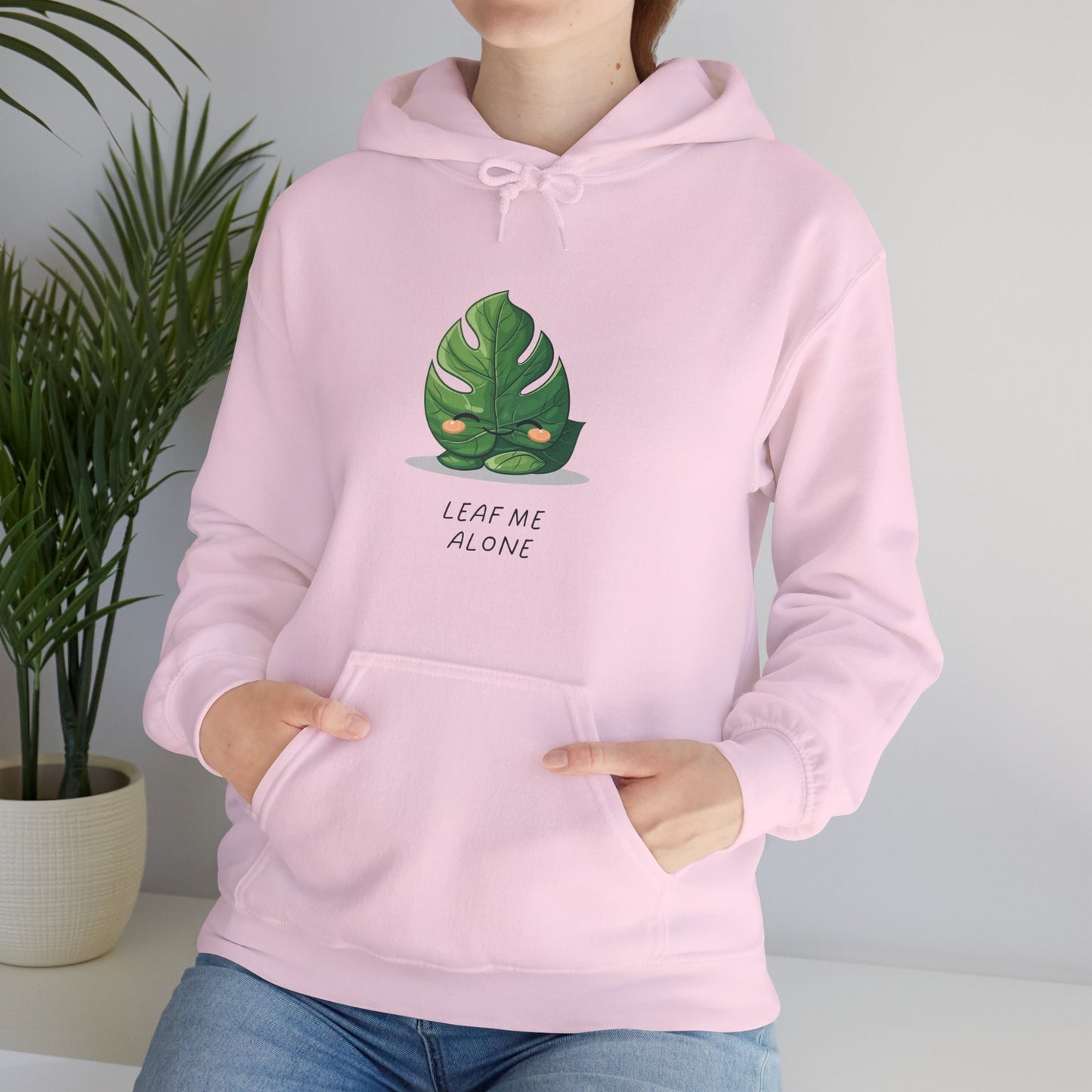 "Leaf me alone" Hoodie - Monstera Version | unisex Hoodie