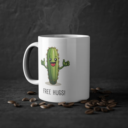 EU - "Free Hugs" Cactus Coffee Cup