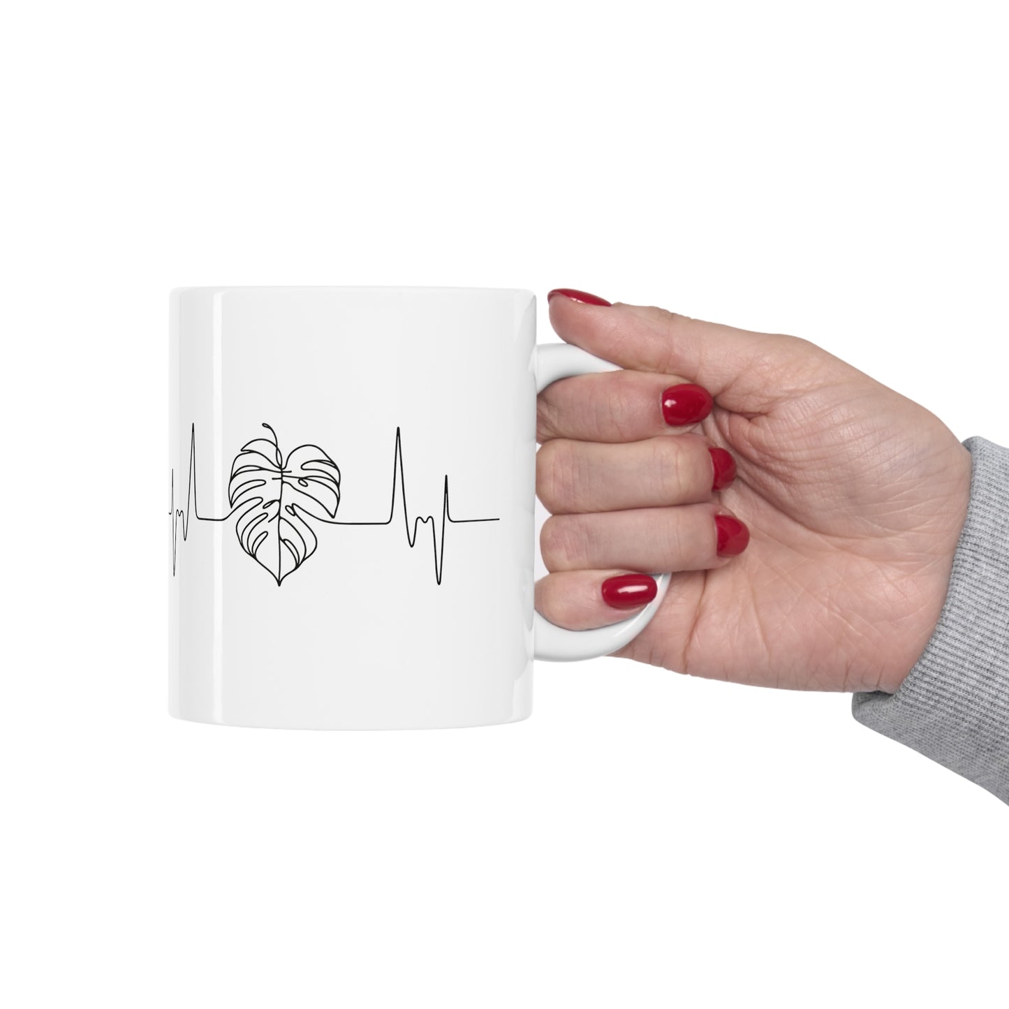 "The Monstera Heartbeat" | Coffee Mug