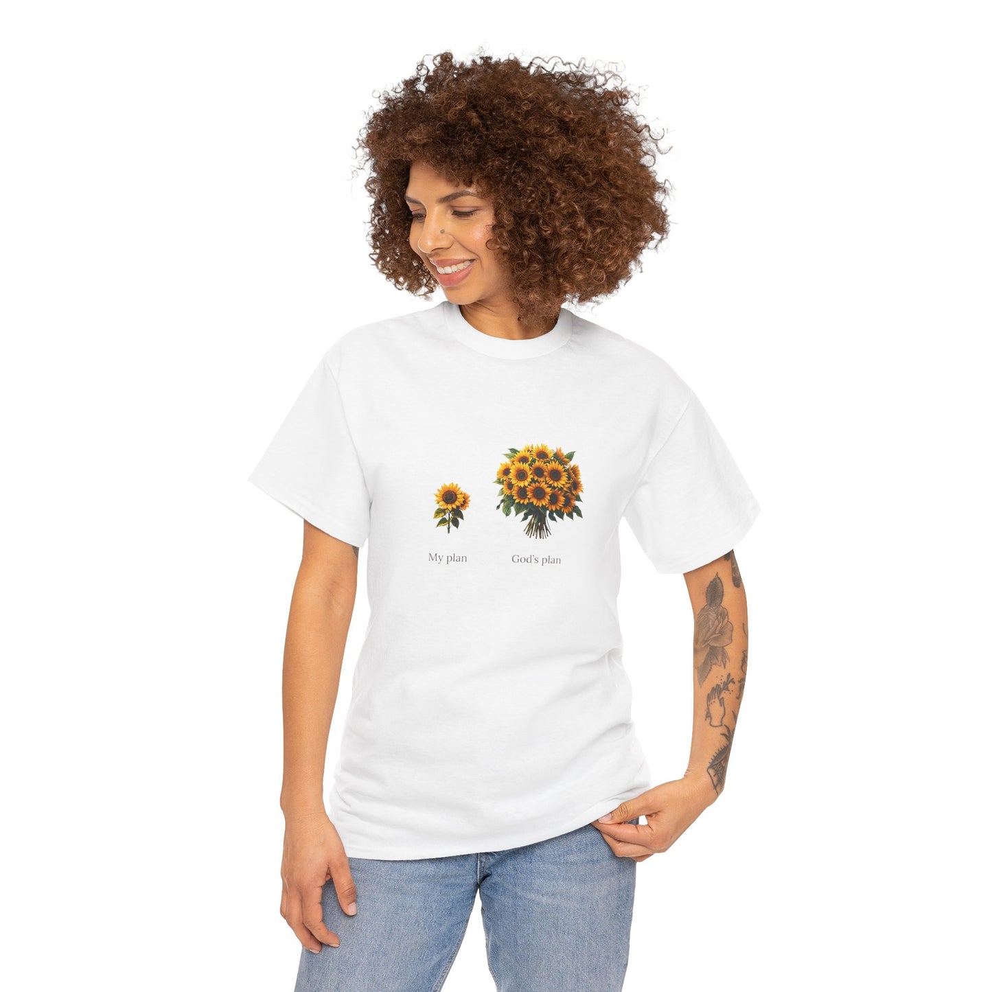 EU - "My plan vs. God's plan" | Sunflowers unisex T-Shirt