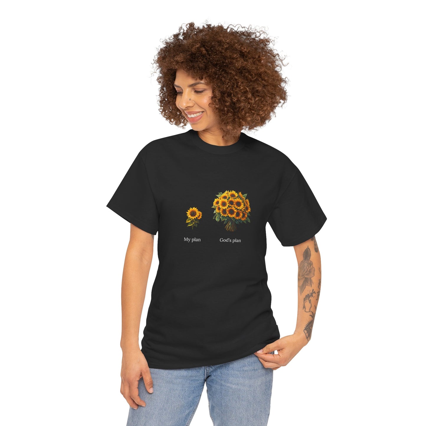 EU - "My plan vs. God's plan" | Sunflowers unisex T-Shirt