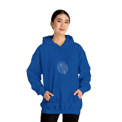 Monstera Line Drawing - "The Continuous Monstera" | unisex Hoodie