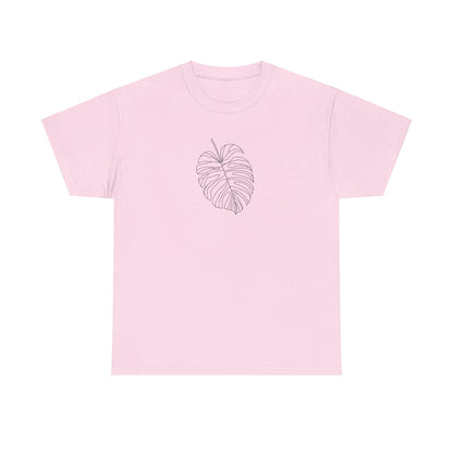 EU - Monstera Line Drawing - "The Continuous Monstera" | unisex T-Shirt