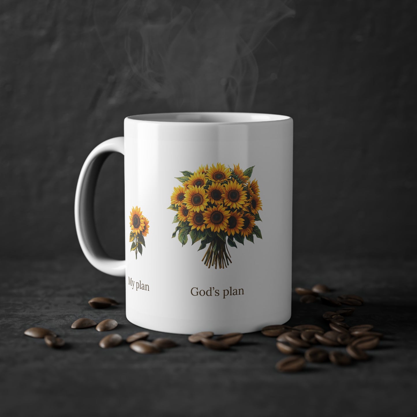 EU - "My plan vs. God's plan" Sunflower Coffee Cup