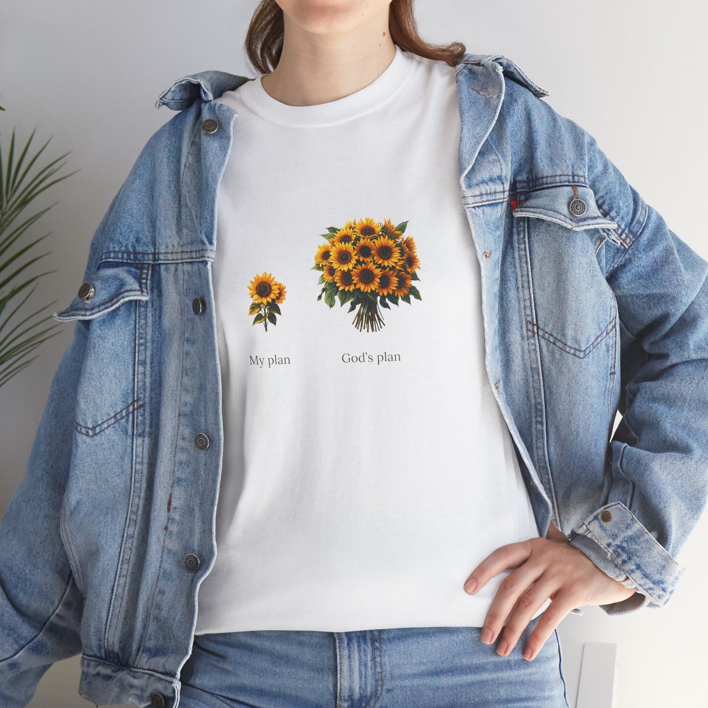 EU - "My plan vs. God's plan" | Sunflowers unisex T-Shirt