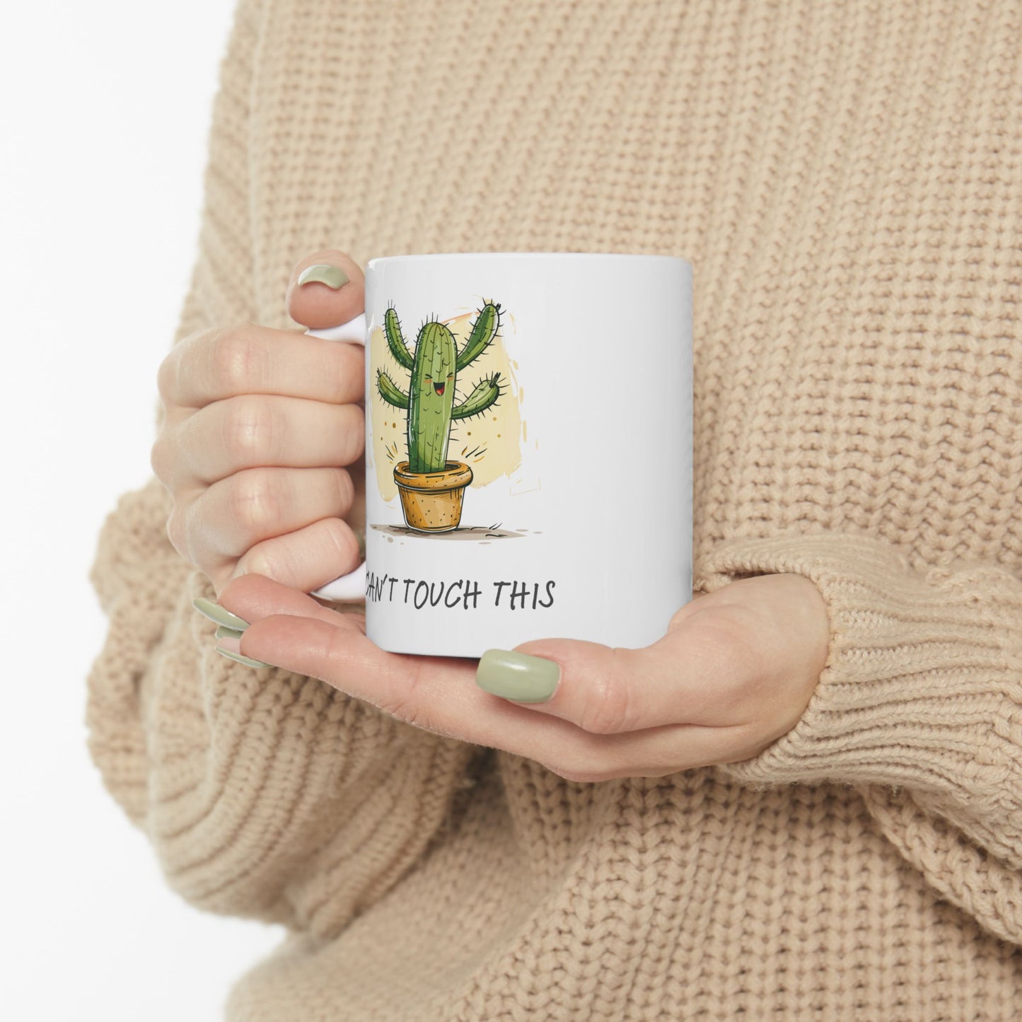 "Can't Touch This" Cactus Coffee Mug