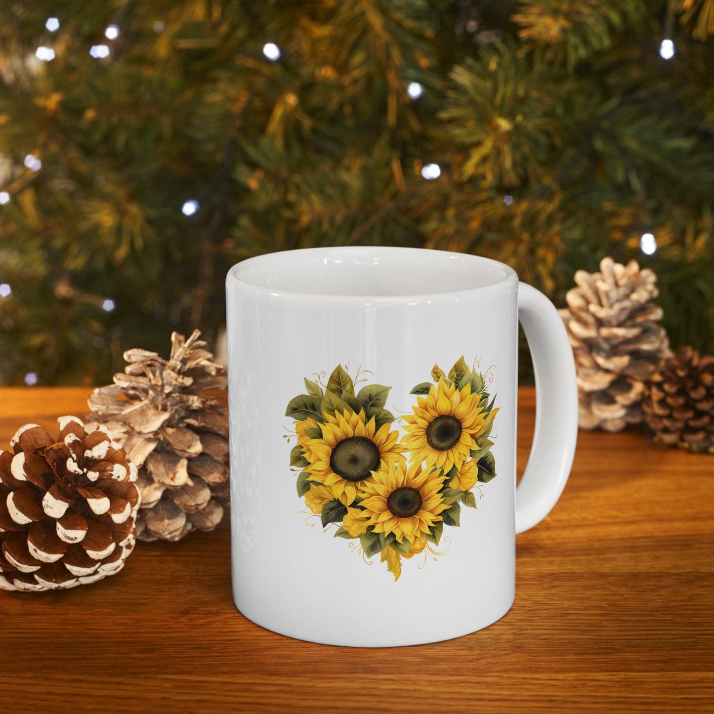 "The Heart of Sunflowers" | Coffee Mug