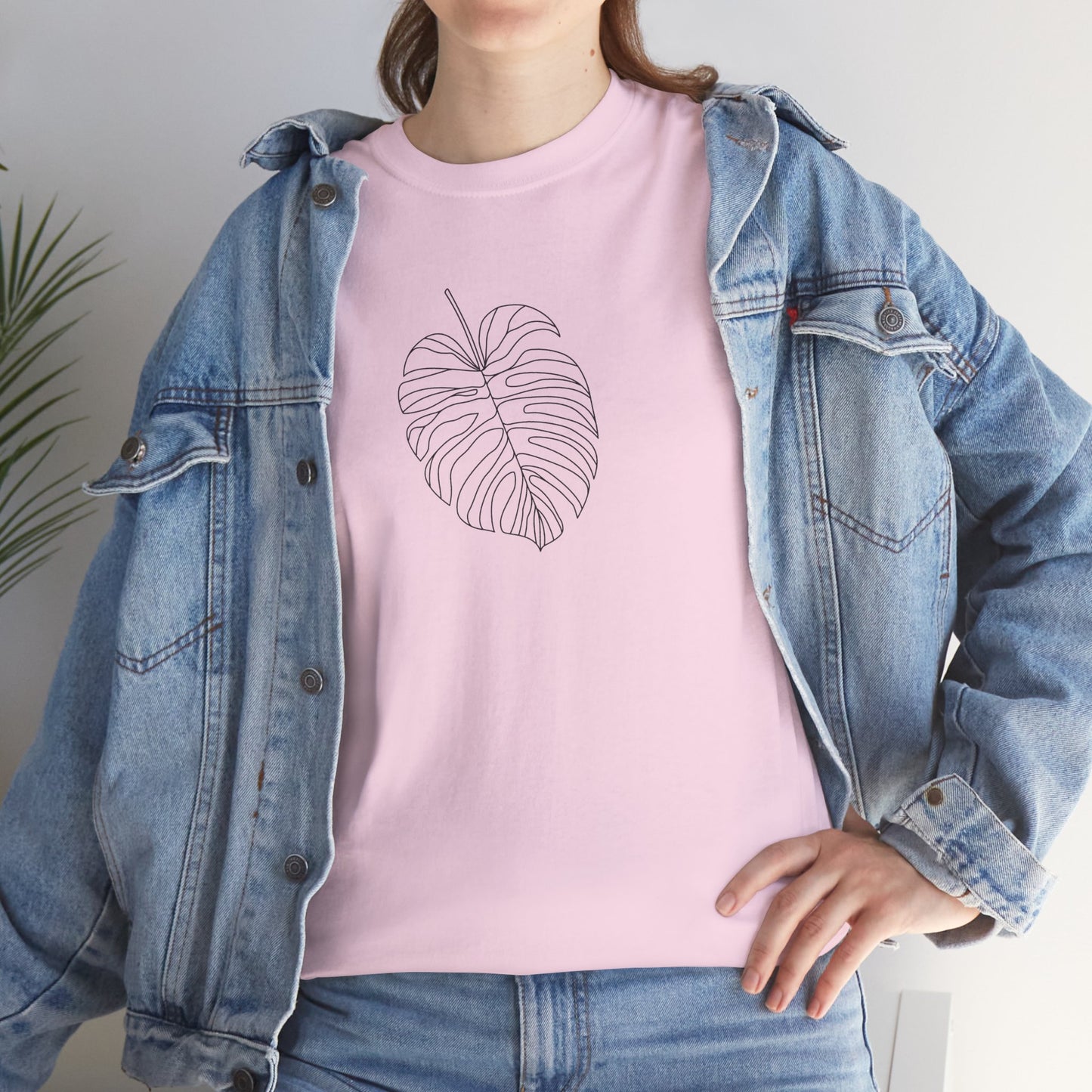EU - Monstera Line Drawing - "The Continuous Monstera" | unisex T-Shirt