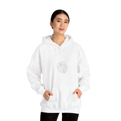 Monstera Line Drawing - "The Continuous Monstera" | unisex Hoodie