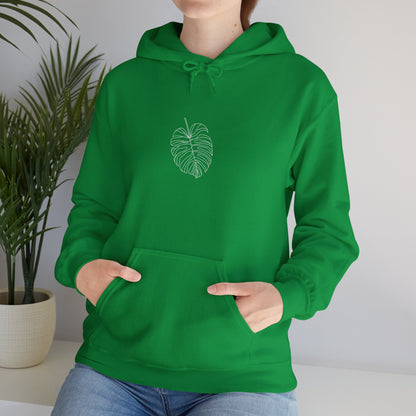 EU - Monstera Line Drawing - "The Continuous Monstera" | unisex Hoodie