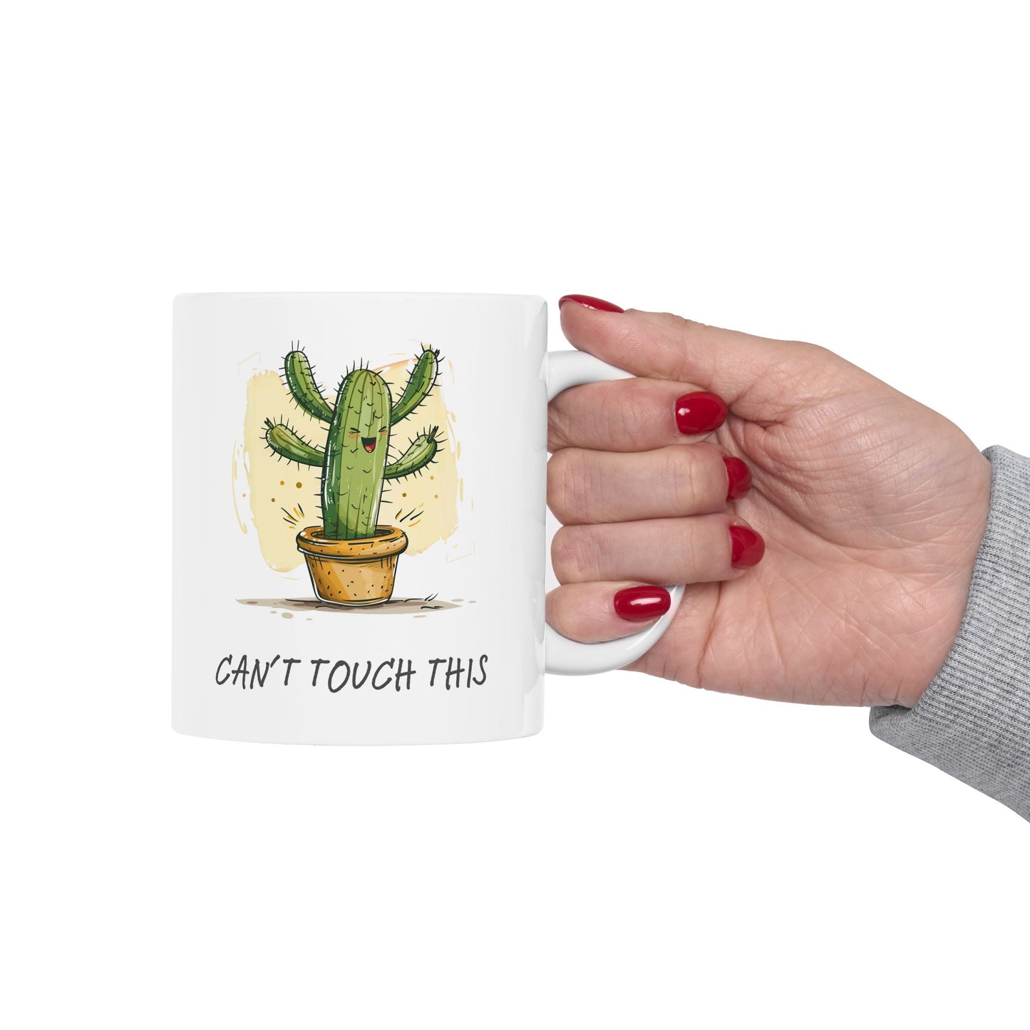 "Can't Touch This" Cactus Coffee Mug