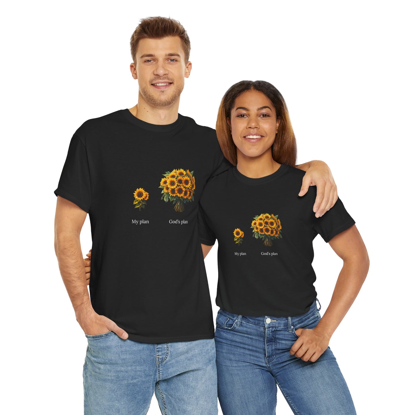 EU - "My plan vs. God's plan" | Sunflowers unisex T-Shirt