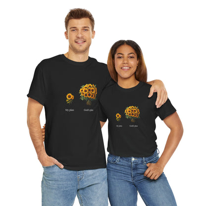 EU - "My plan vs. God's plan" | Sunflowers unisex T-Shirt