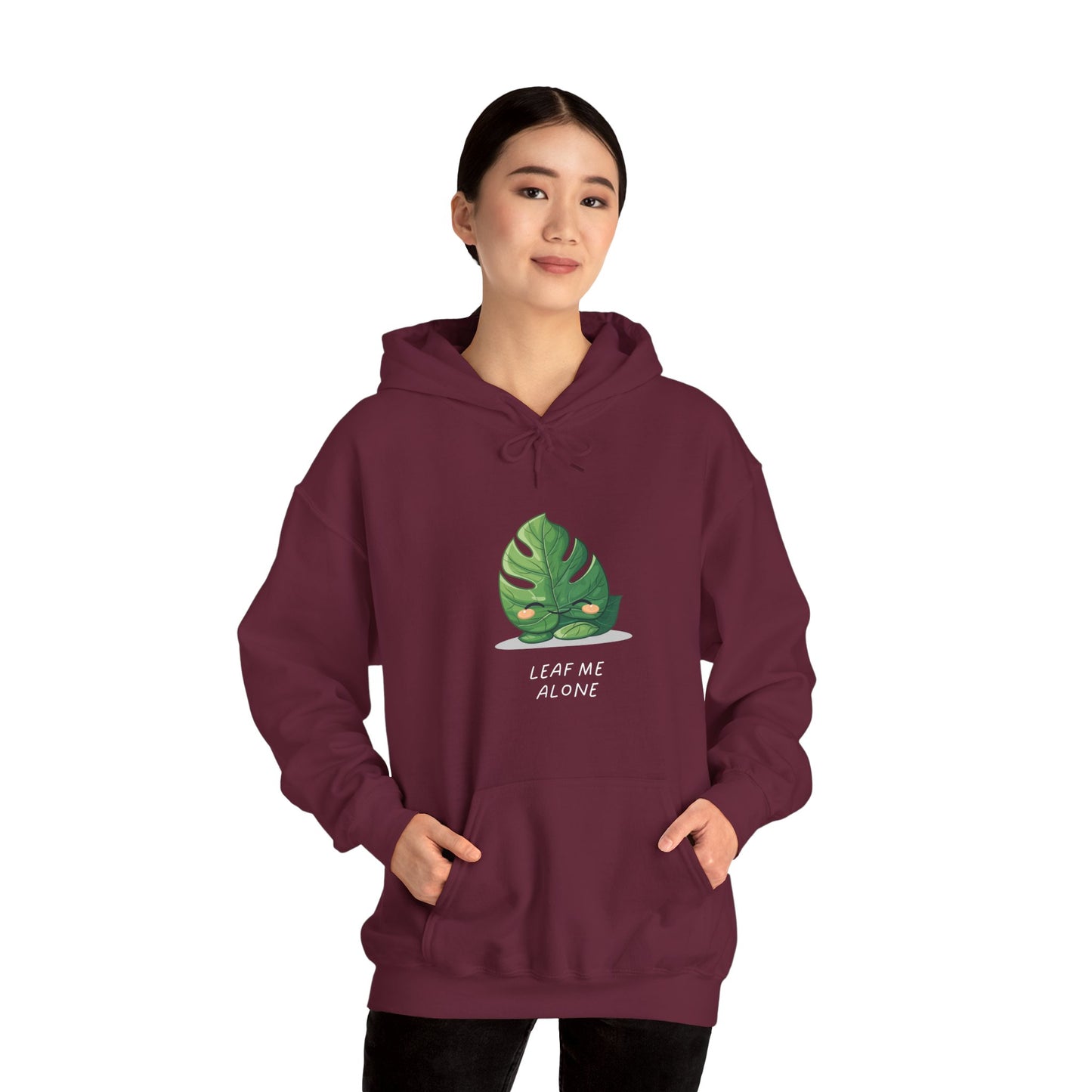 "Leaf me alone" Hoodie - Monstera Version | unisex Hoodie