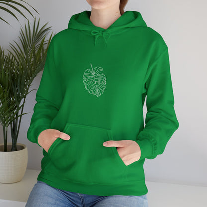 Monstera Line Drawing - "The Continuous Monstera" | unisex Hoodie