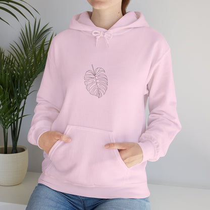 Monstera Line Drawing - "The Continuous Monstera" | unisex Hoodie