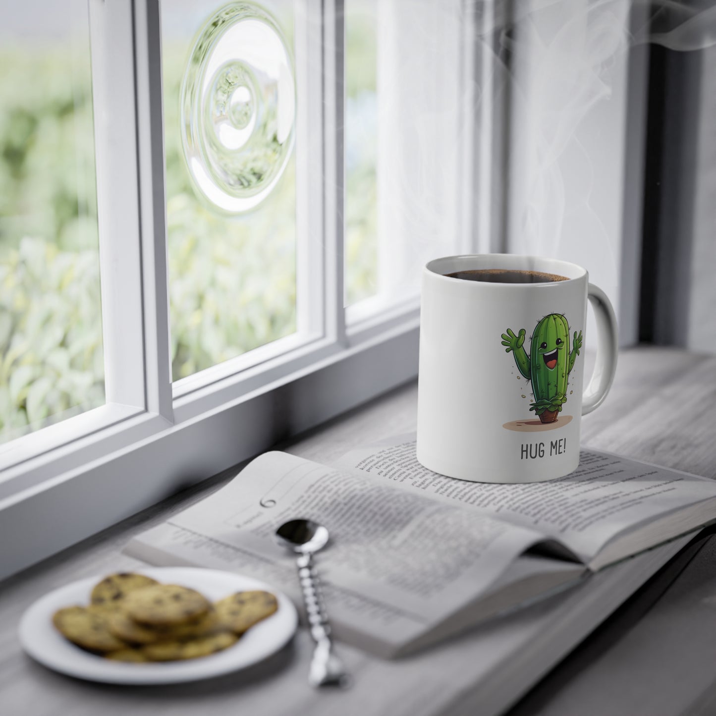 EU - "Hug Me" Cactus Coffee Cup