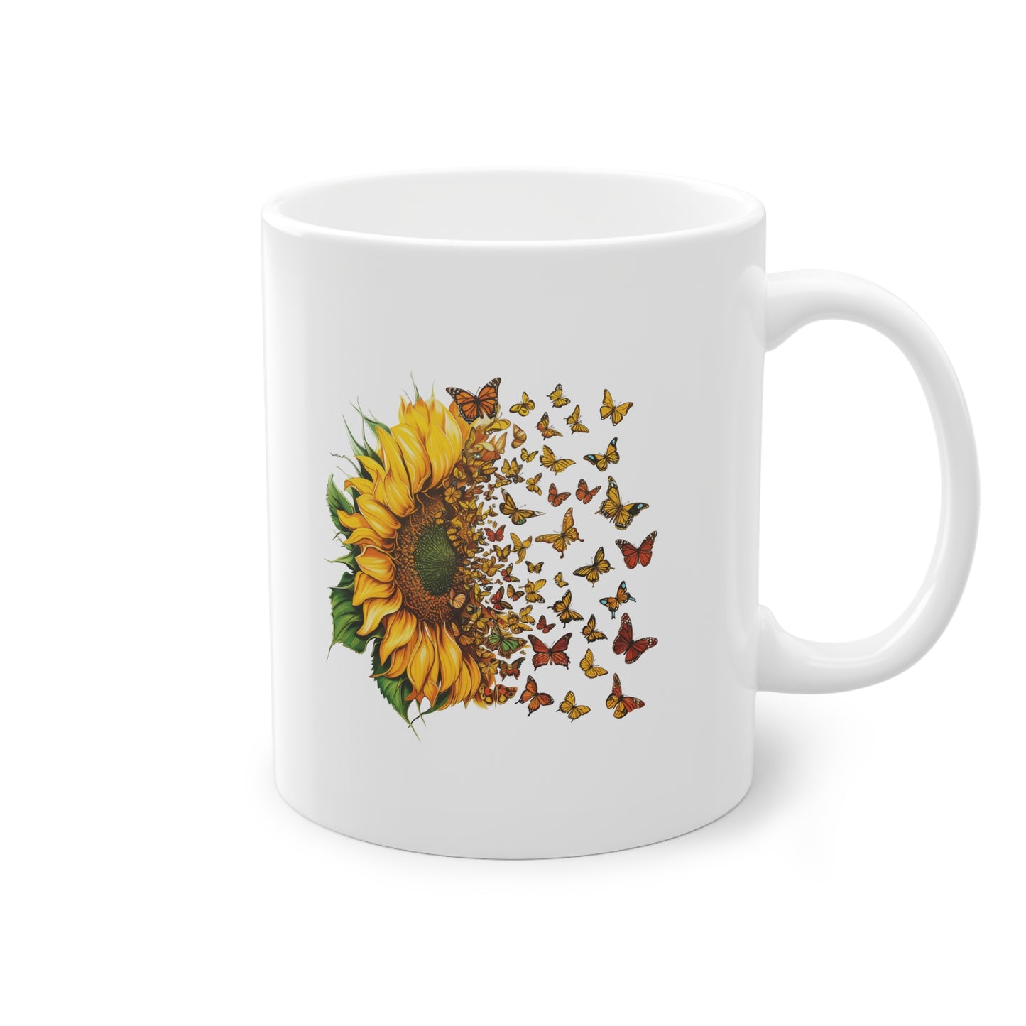 EU - Sunflower Butterflies | Coffee Cup