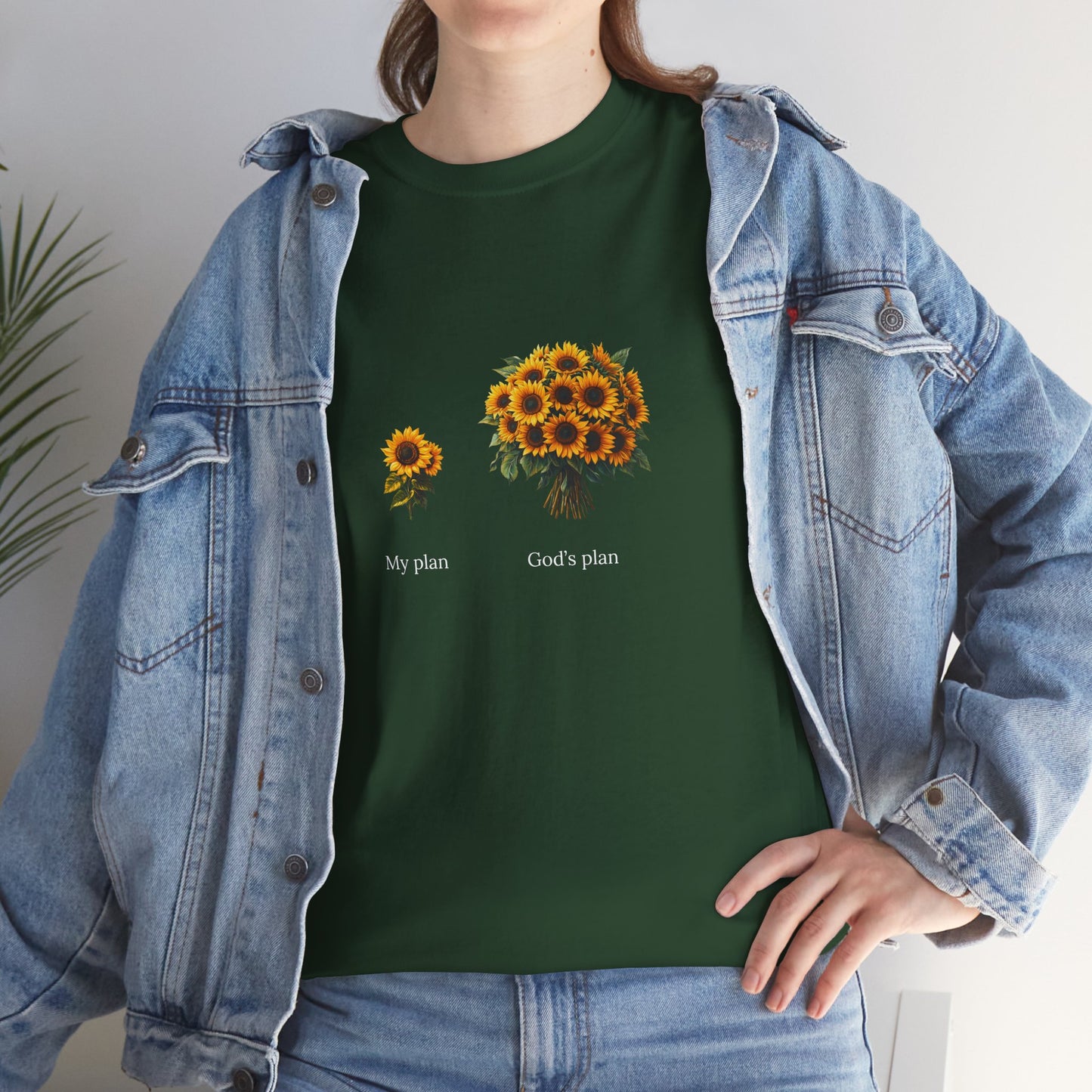 "My plan vs. God's plan" | Sunflowers unisex T-Shirt