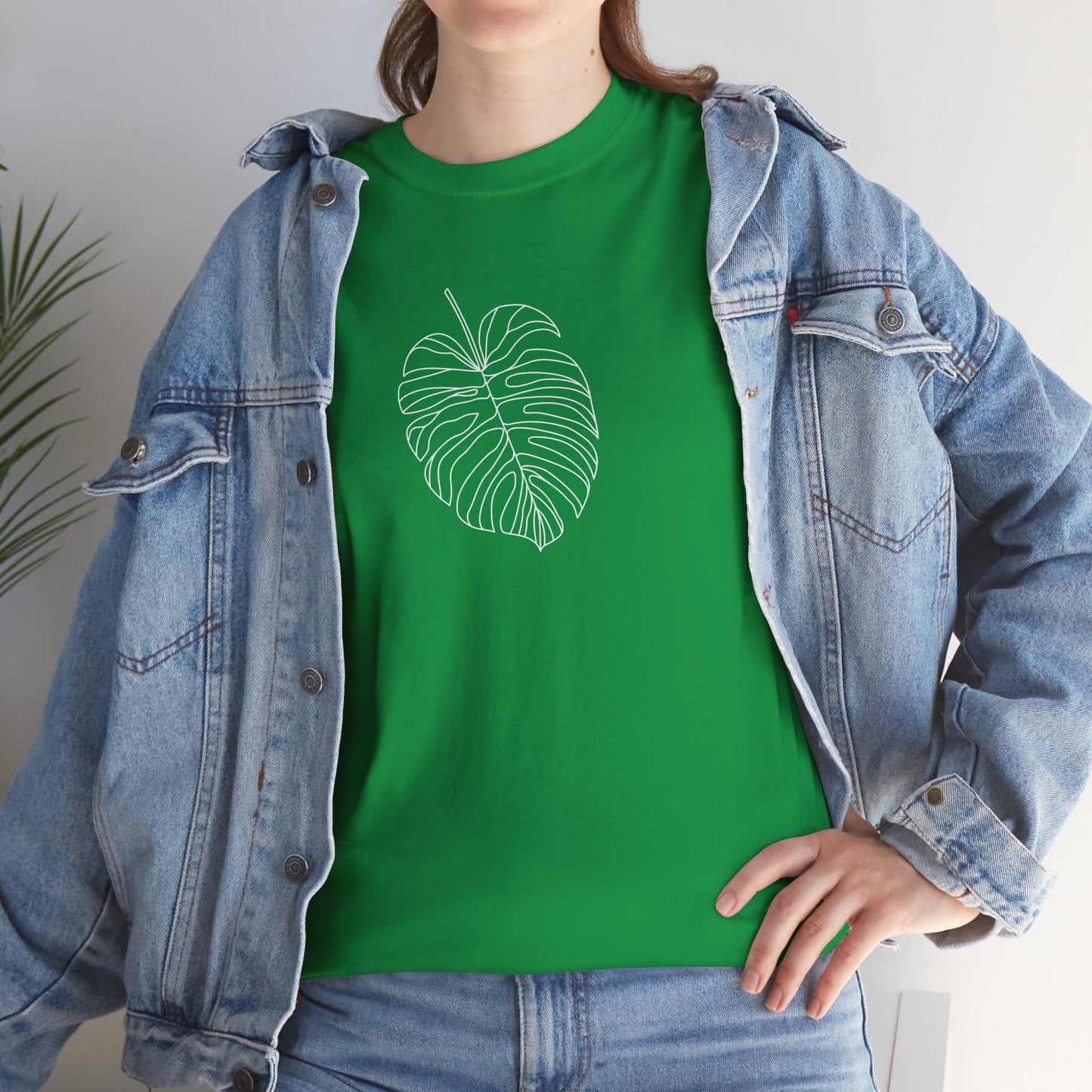 EU - Monstera Line Drawing - "The Continuous Monstera" | unisex T-Shirt