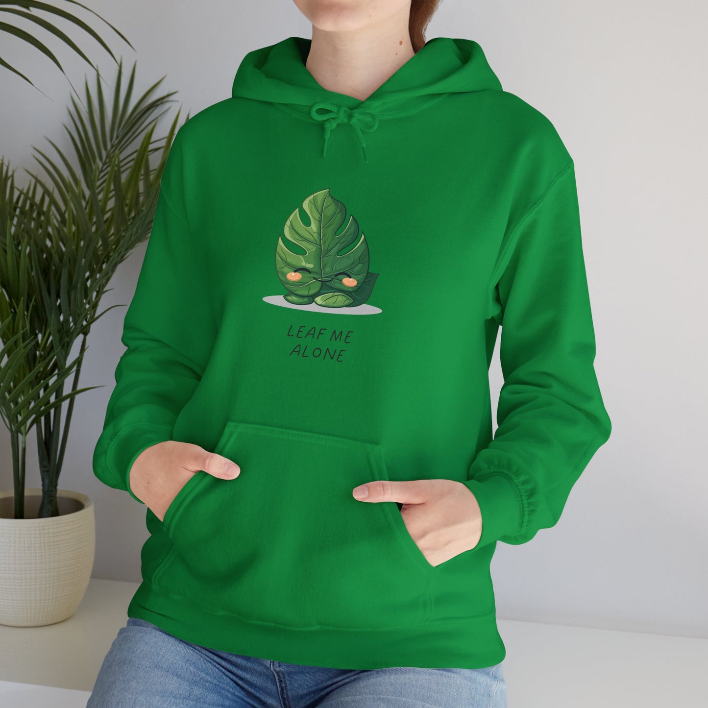 "Leaf me alone" Hoodie - Monstera Version | unisex Hoodie