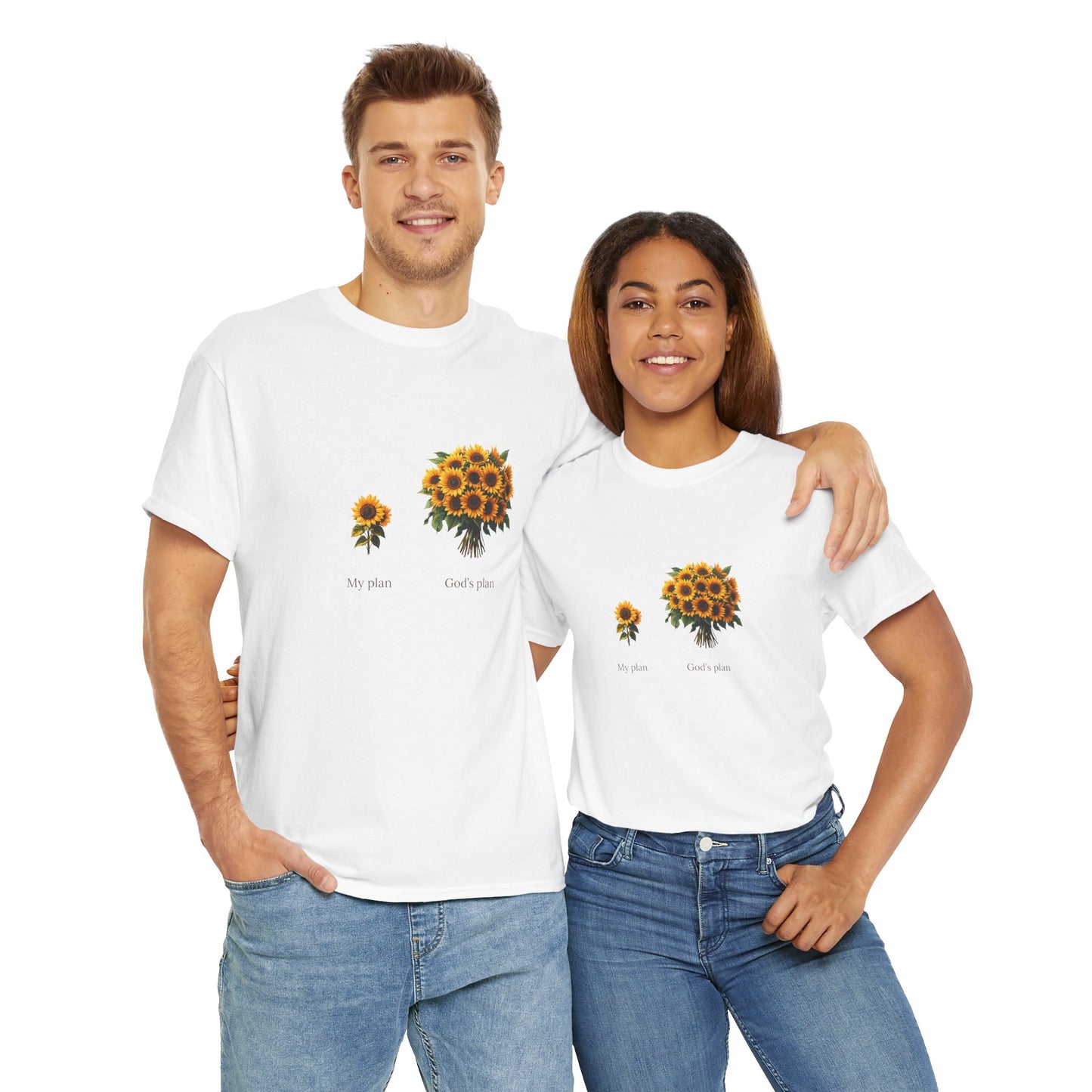 EU - "My plan vs. God's plan" | Sunflowers unisex T-Shirt
