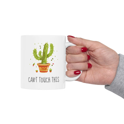 "Can't Touch This" Dancing Cactus Coffee Mug