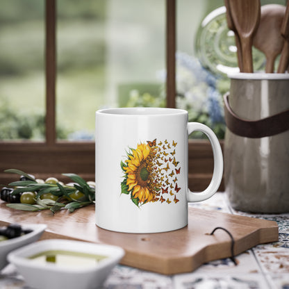 EU - Sunflower Butterflies | Coffee Cup