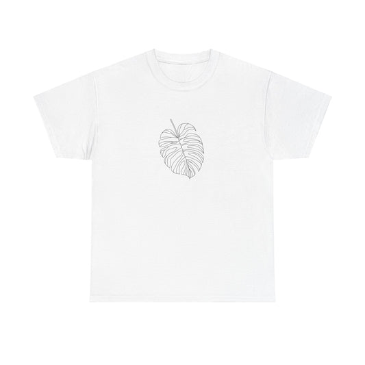 Monstera Line Drawing - "The Continuous Monstera" | unisex Shirt