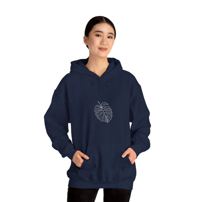 Monstera Line Drawing - "The Continuous Monstera" | unisex Hoodie