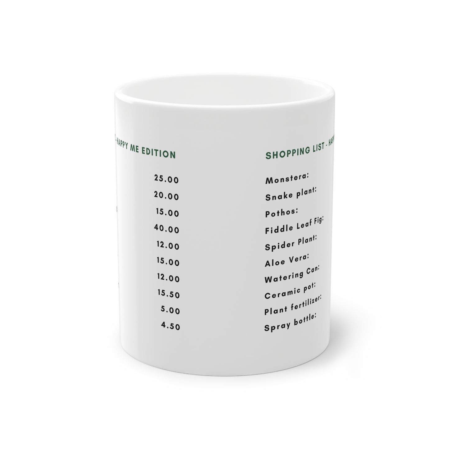 EU - "Plant Shopping List" | Coffee Cup